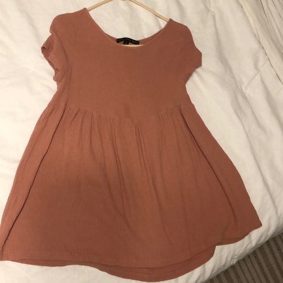 Coral/pink peplum top size small - Picture 1 of 3